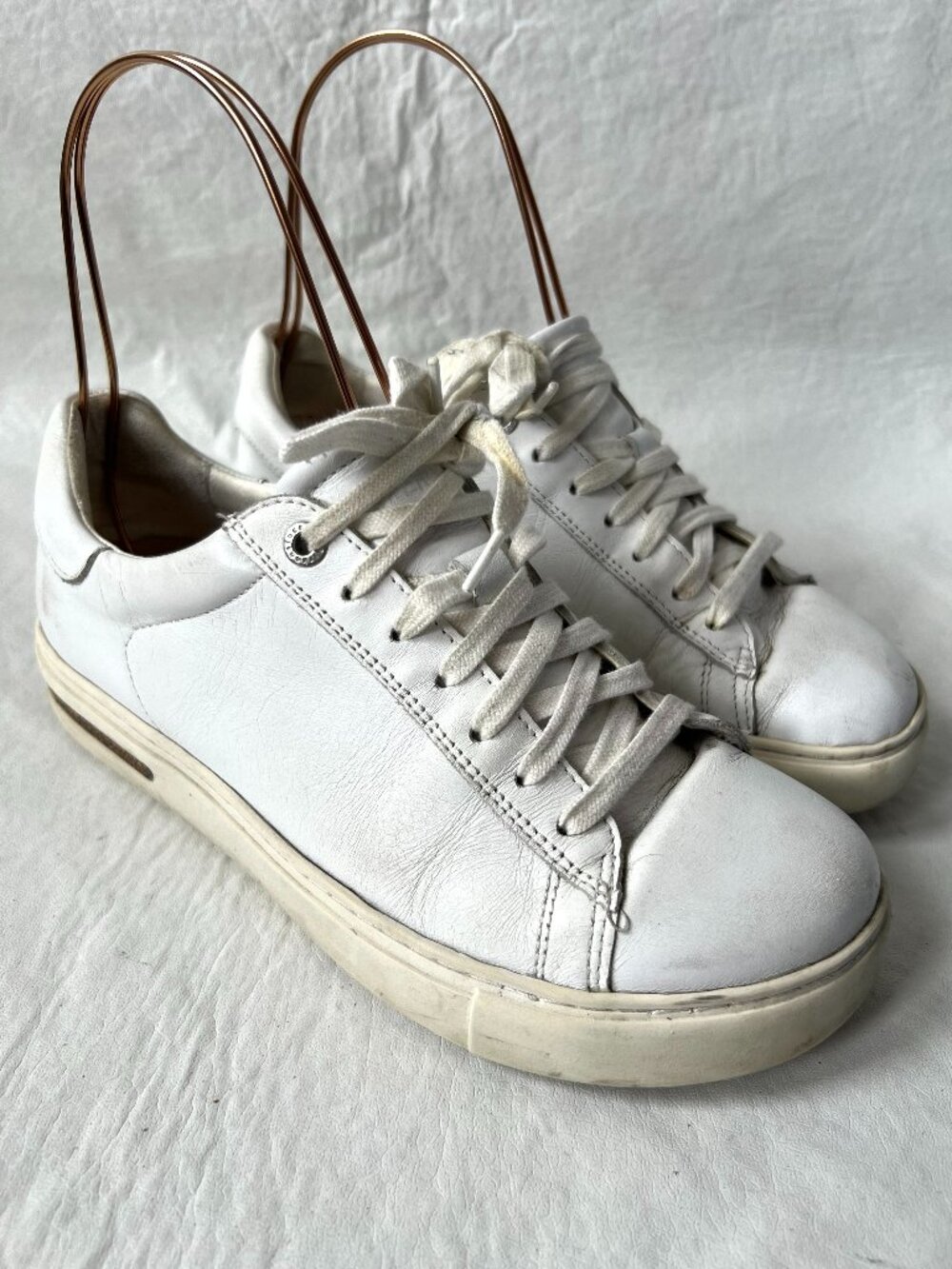 Birkenstock sneakers Bend 37 6 6.5 low top shoes white leather lace up flat